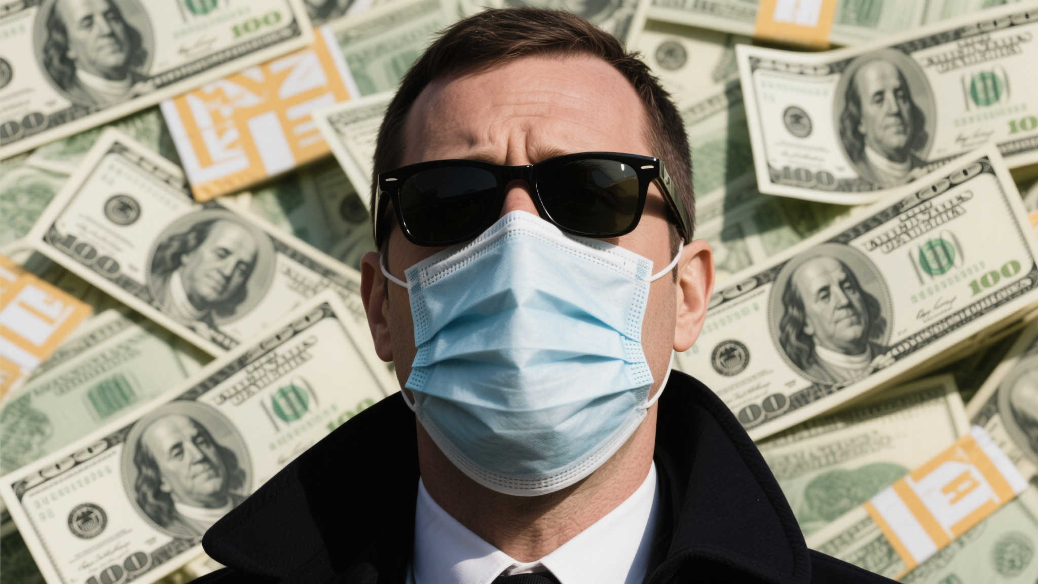 此外，戴墨镜和口罩的举动也被解读为一种心