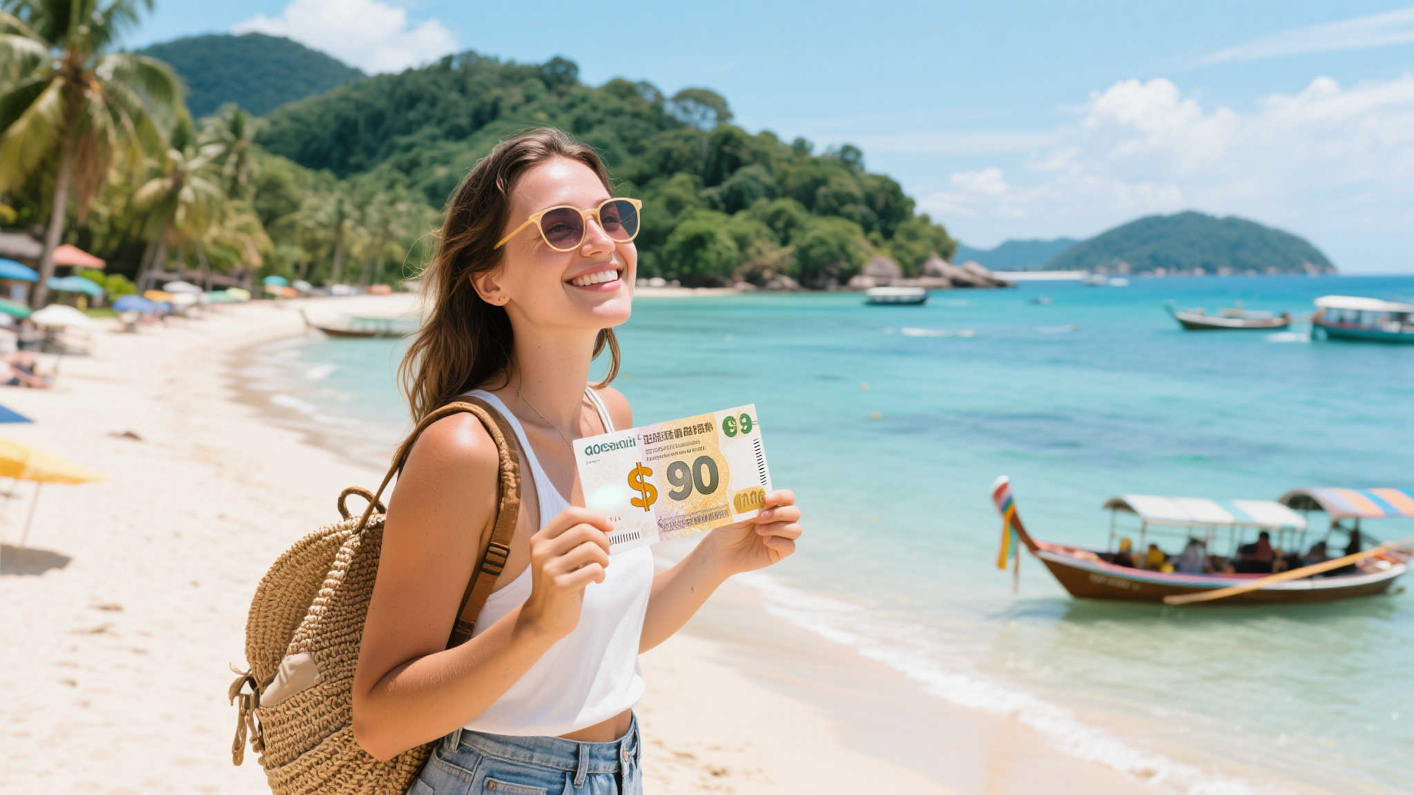 说到旅行，这位女子早已有了一个长长的目的